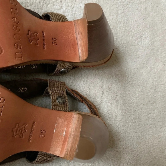 Neosens Sandals Slingback made in Spain leather straps size 36 - Picture 5 of 16